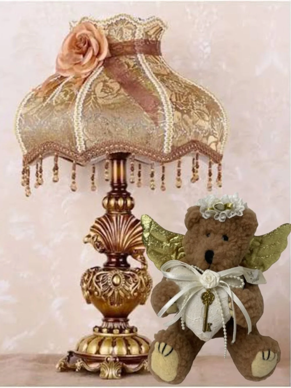 Vintage Angel Bear “Key To My Heart Berkeley Designs Original Home Vintage 90s